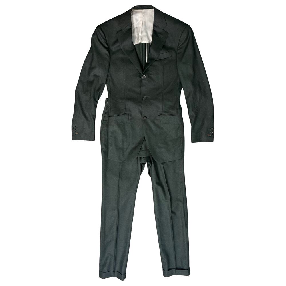 Eison Triple Thread 100% Wool Dark Hunter Green Women's Blazer Pant Suit size S